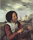 Frans Hals Famous Paintings - Fisher Girl